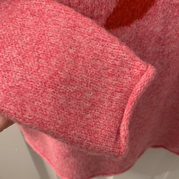 Cupcakes and Cashmere sz M Pink Eiffel Tower Knit Sweater. 1st pic for color - Picture 7 of 10